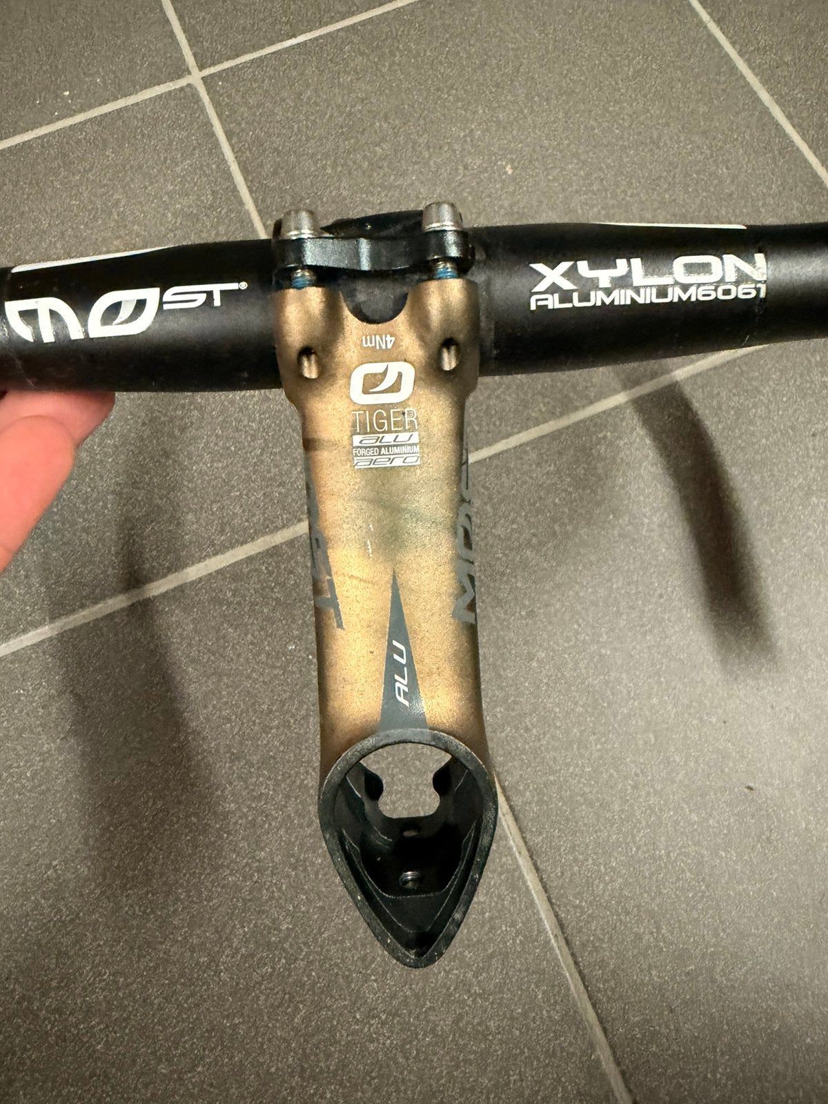 Pinarello most tiger stuurpen en stuur, Enlèvement, Comme neuf, Guidon