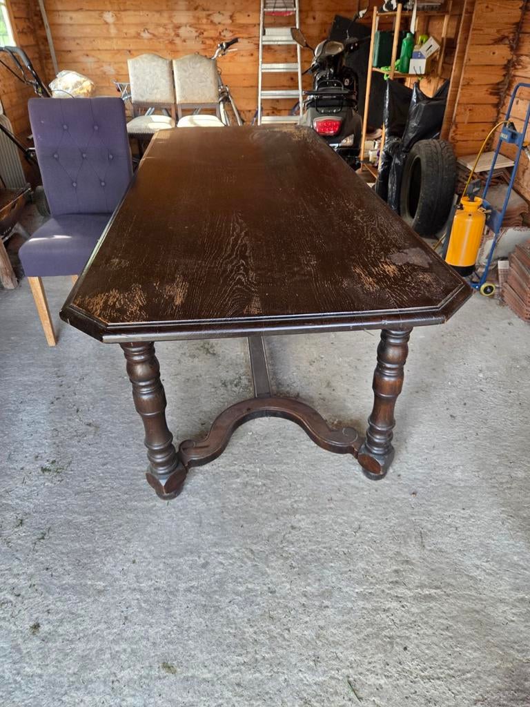 Eettafel met 6 stoelen, Antiek en Kunst, Ophalen