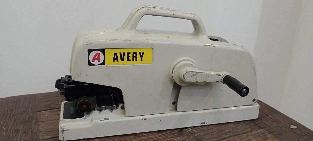 Avery antieke nummeringsmachine — Vintage — Zweden, Antiek en Kunst, Ophalen of Verzenden