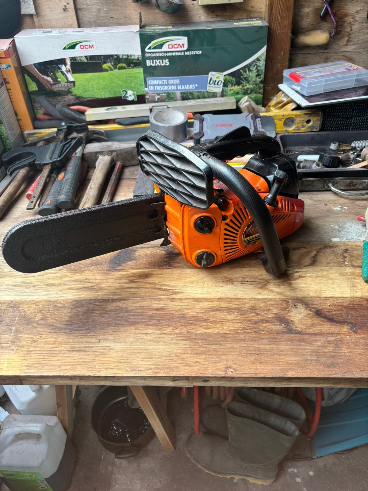 Kibani ketttingzazg topstaat, Tuin en Terras, Hand-tuingereedschap, Ophalen, Zo goed als nieuw