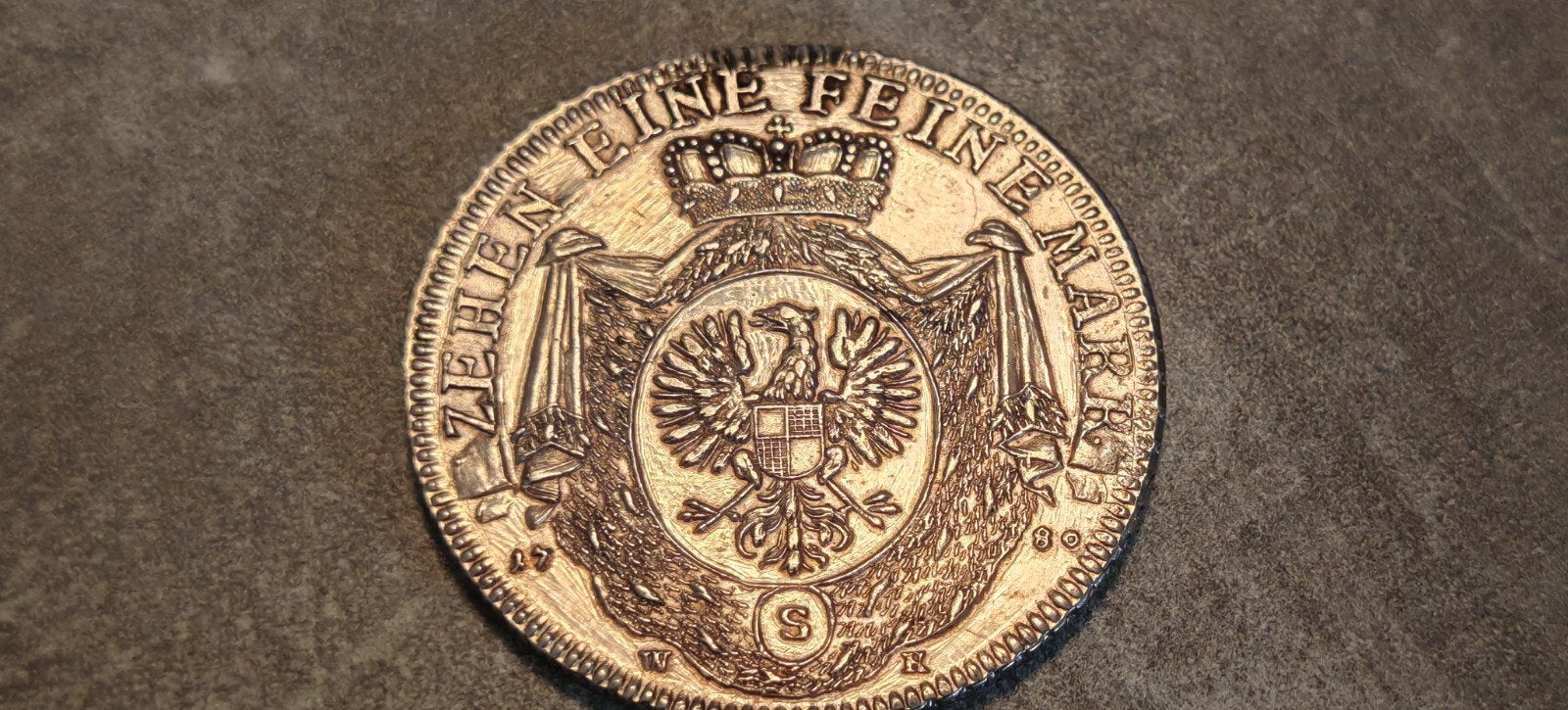 Germany Thaler,RARE,Brandenburg-Ansbach thaler 1780 S, Postzegels en Munten, Munten | Europa | Niet-Euromunten, Ophalen of Verzenden