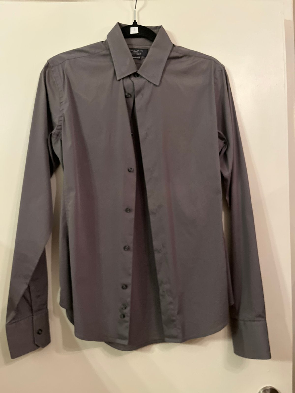 Chemise grise en forme de cerf de Zata super slim fit S, Enlèvement ou Envoi, Comme neuf, Gris