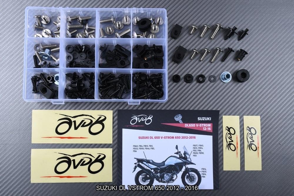 Kit visserie spécifique pour SUZUKI DL VSTROM 650 2012 2016, Motos, Enlèvement ou Envoi, Neuf