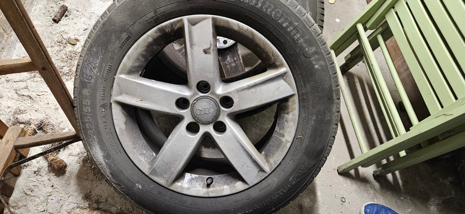 jante audi 16 pouces, Autos : Pièces & Accessoires, Enlèvement, Utilisé, 16 pouces, Pneu(s)