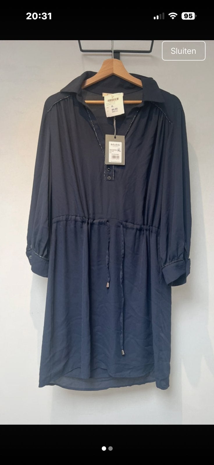 Splinternieuw kleedje amelie amelie, Kleding | Dames, Jurken, Ophalen of Verzenden, Nieuw, Blauw, Knielengte