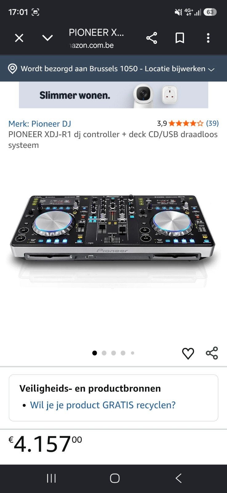 Discobar compleet, Enlèvement, Pioneer