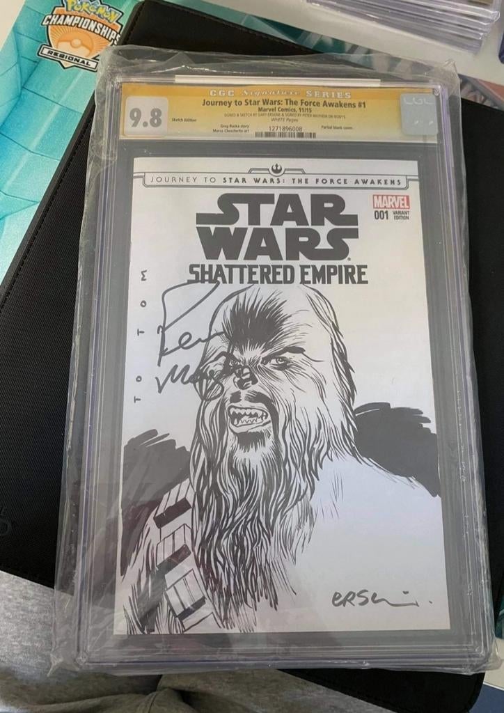 Graded Comic book starwars signd, Ophalen of Verzenden