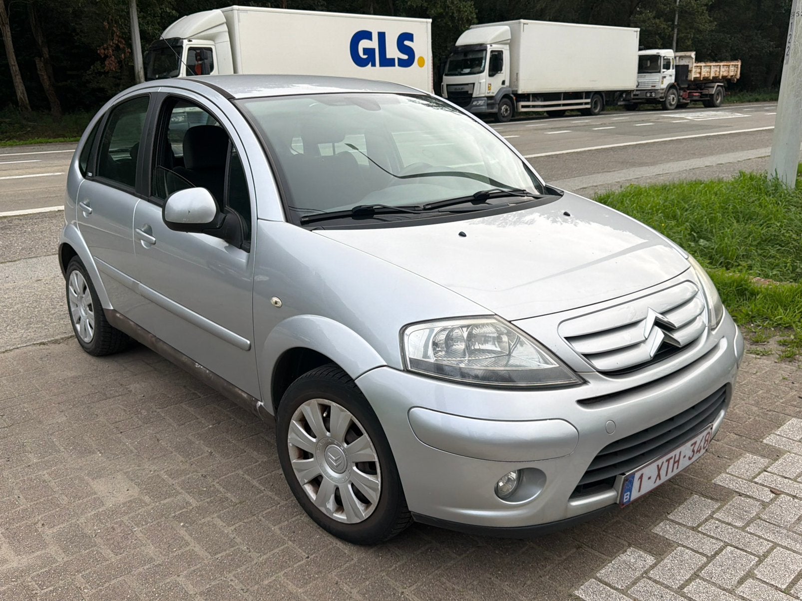 Citroën C3 1.4i* benzine 97dkm! 1ste eigenaar, Autos, Argent ou Gris, Achat, Entreprise, Boîte manuelle