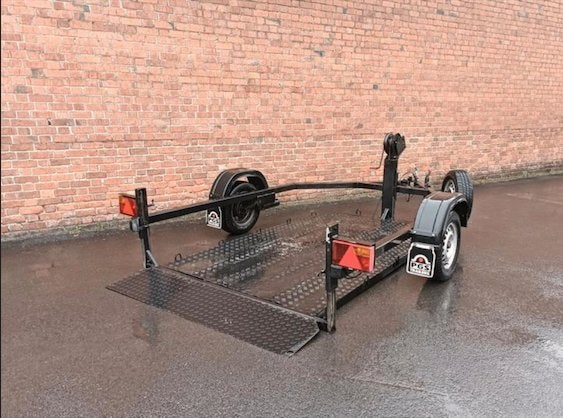 PGS Trailer unieke zakbare vloer (zitmaaier,moto,quad,..), Ophalen