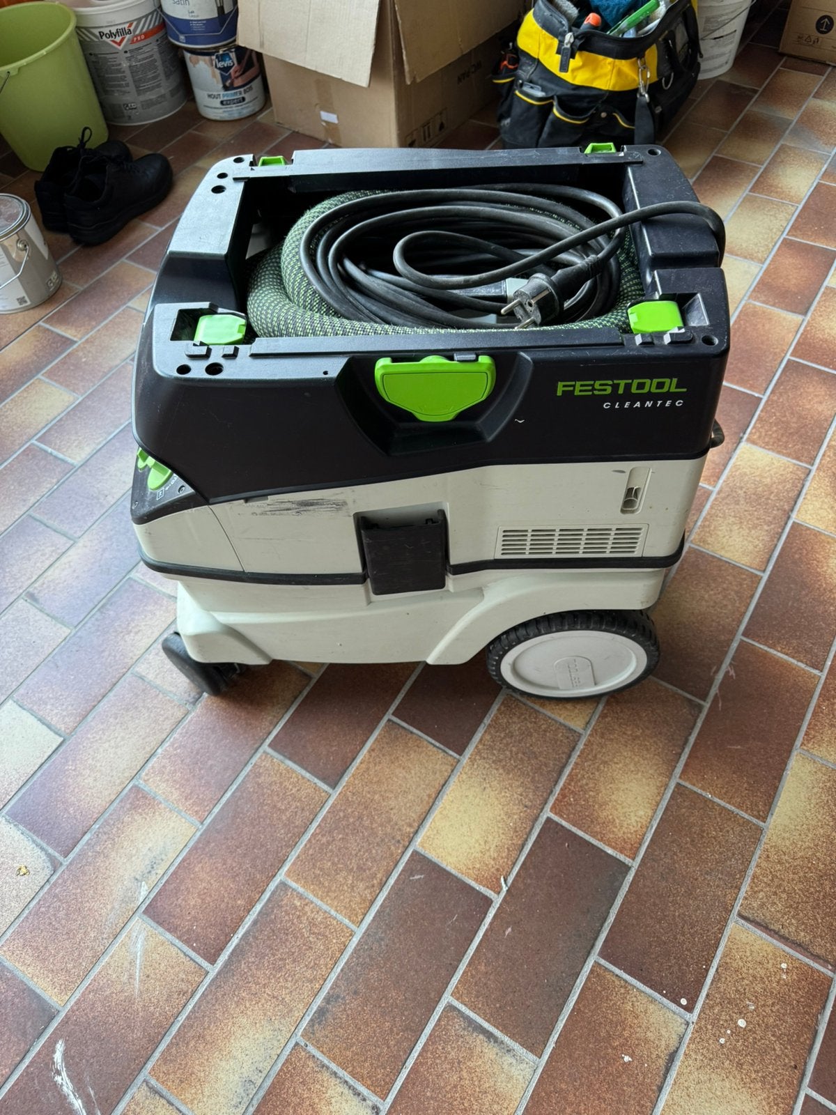 Festool stofzuiger, Ophalen, Gebruikt