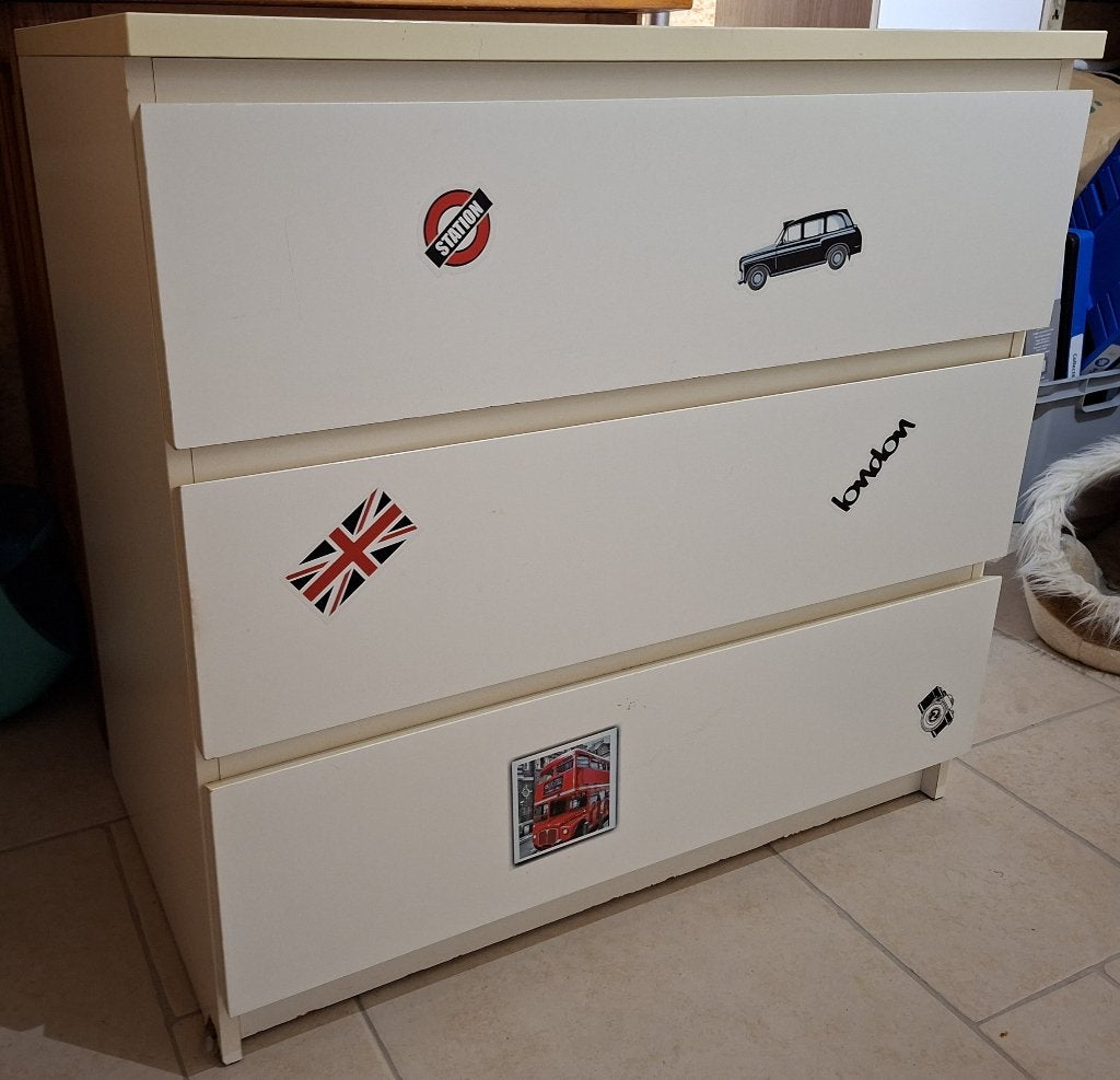 Commode 3 tiroirs, 3 ou 4 tiroirs, 25 à 50 cm, Moins de 100 cm, Enlèvement