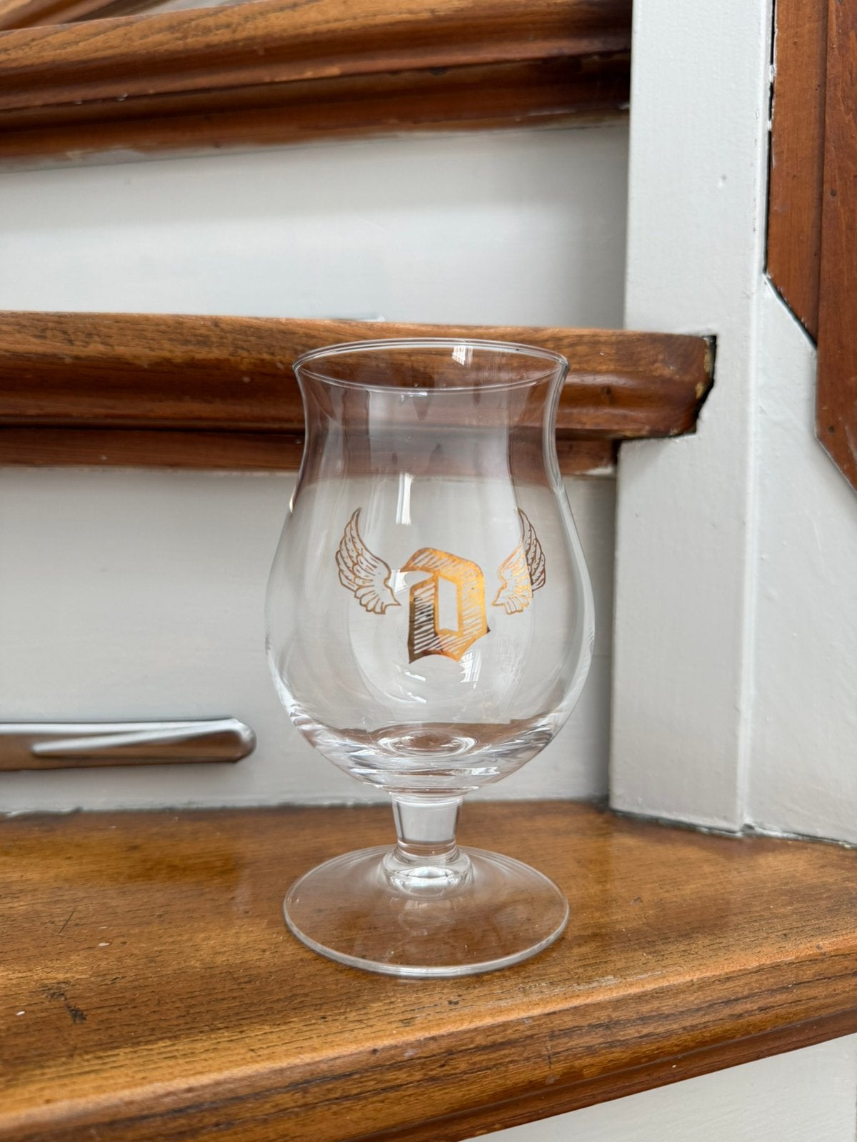 Verre à bière Duvel Golden Wings, Enlèvement ou Envoi, Comme neuf, Verre ou Verres, Duvel