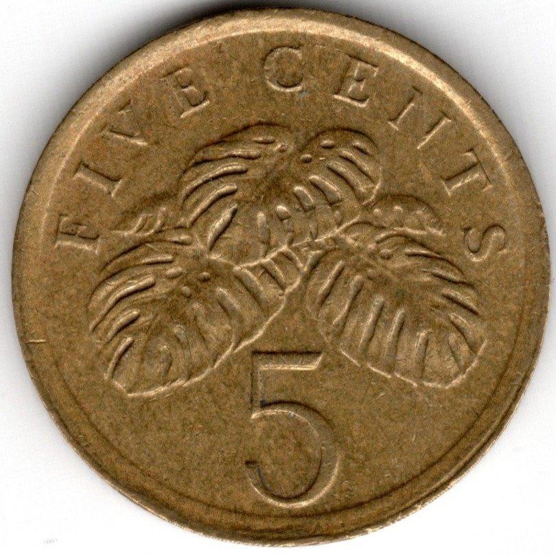 Singapore : 5 Cents 1988  KM#50  Ref 16100, Ophalen of Verzenden, Zuidoost-Azië, Losse munt