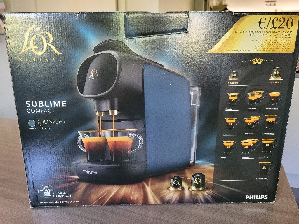 Nieuwe espressomachine Philips L'Or Barista Compact, Elektronische apparatuur, Ophalen, Koffiepads en cups, Espresso apparaat