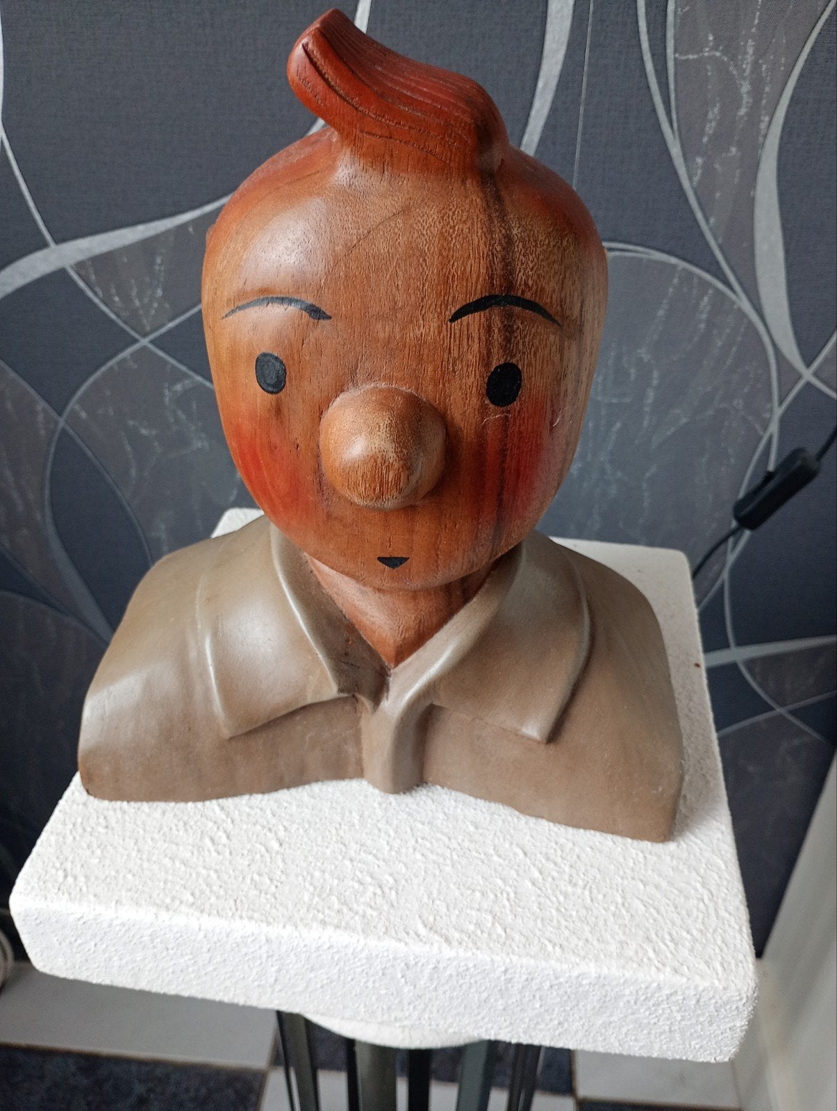 buste Tintin hauteur 26 cms, Collections, Enlèvement