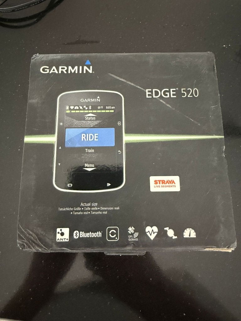 Garmin Edge 520 — GPS fietscomputer, Fietsen en Brommers, Ophalen of Verzenden, GPS, Gebruikt