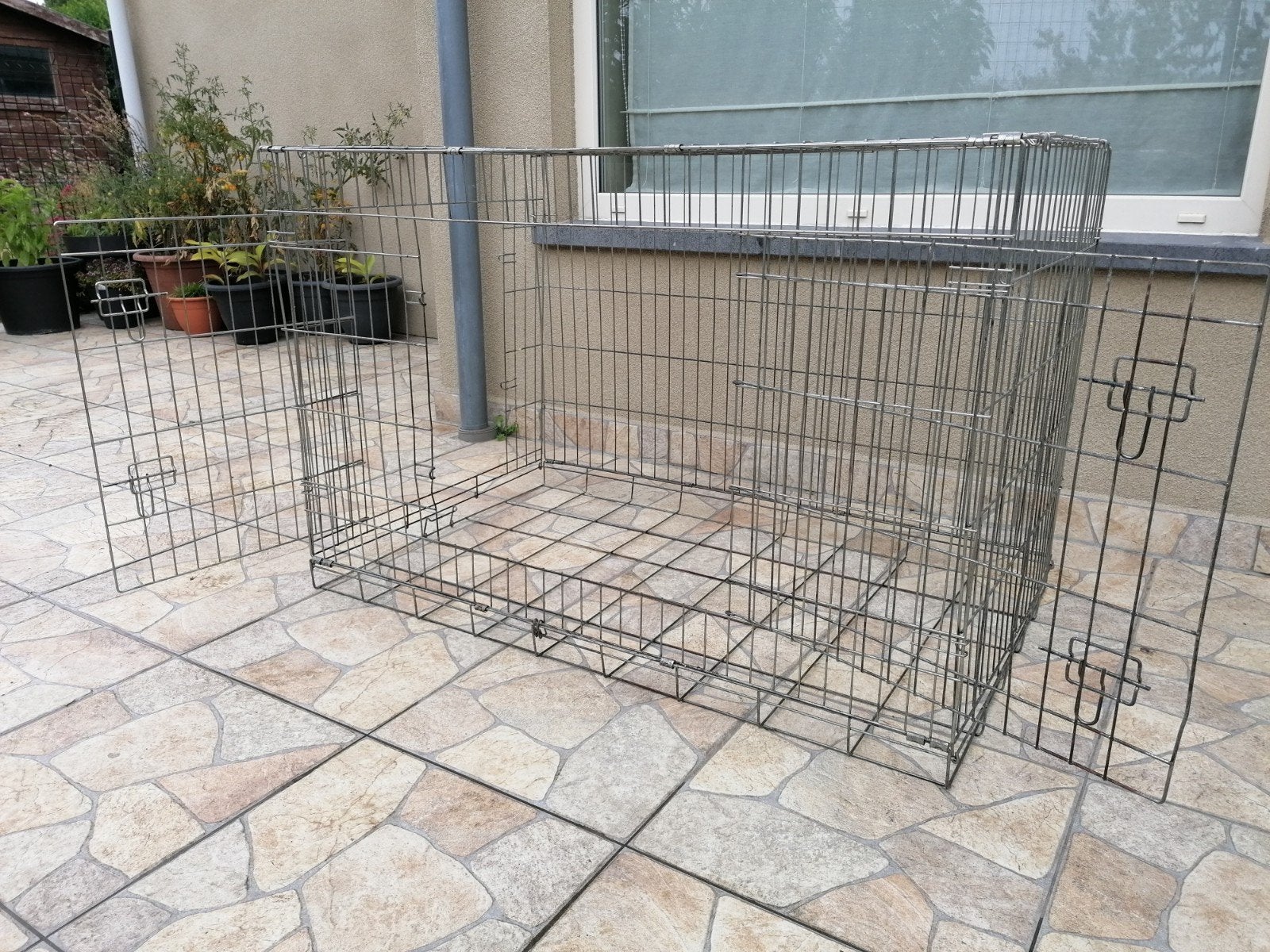 grote metalen bench, Ophalen, Gebruikt