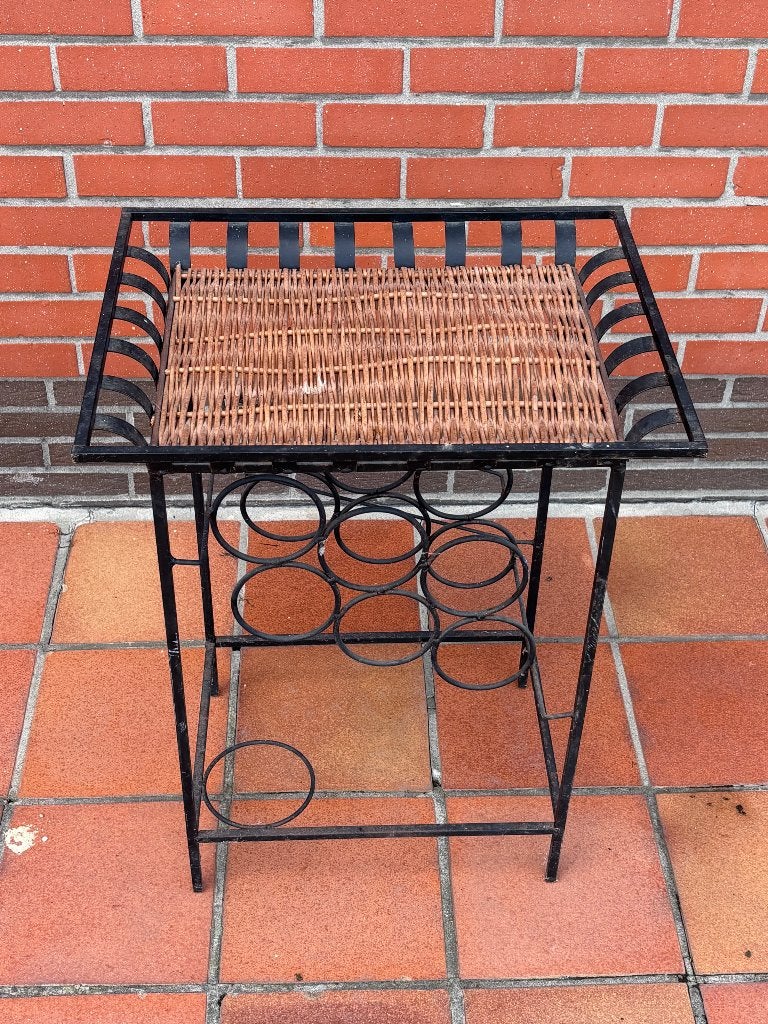 Table d'appoint ancienne (chaise longue et porte-bouteille, Antiquités & Art, Enlèvement