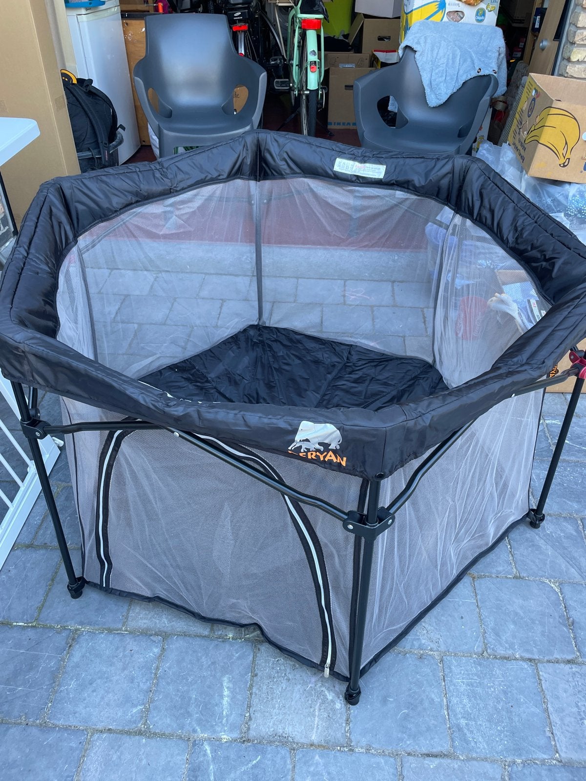 Inklapbaar babypark, Ophalen, Zo goed als nieuw