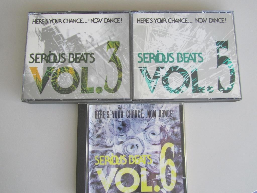 LOTJE VAN 3 SERIOUS BEATS CDS (Volume 3-5-6), Enlèvement ou Envoi, Utilisé, Techno ou Trance