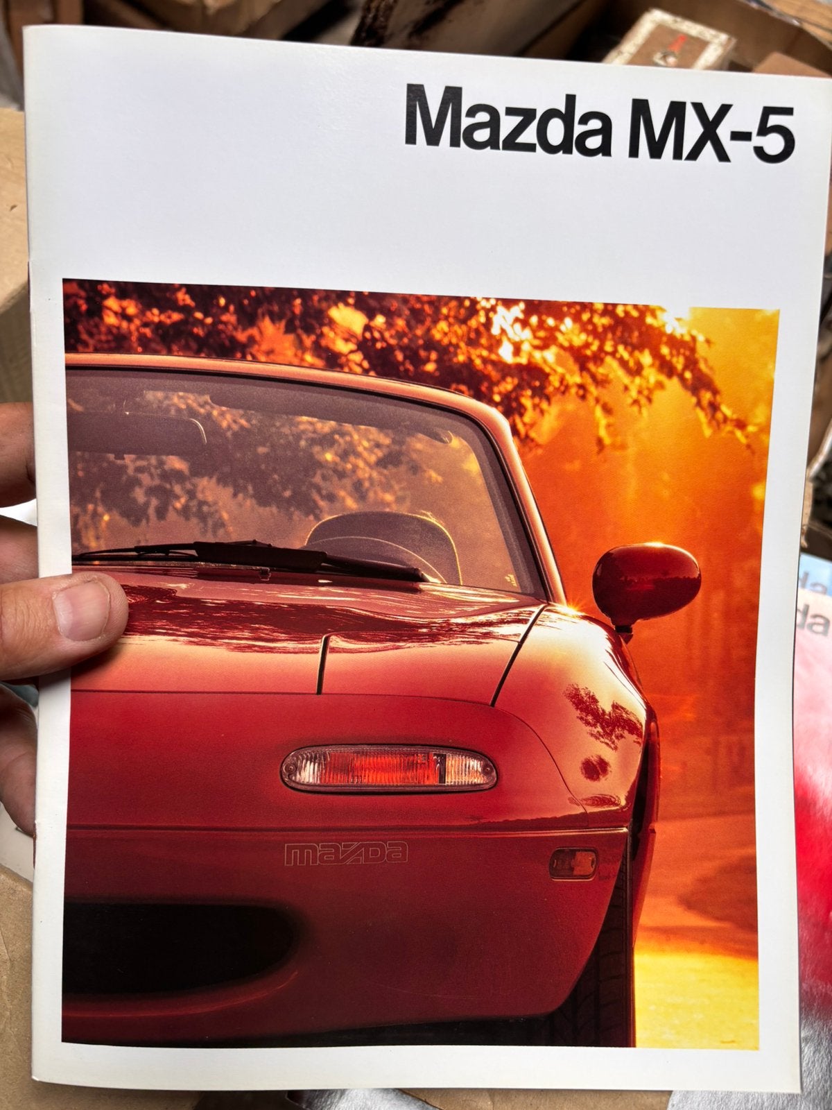 Originele autofolder Mazda MX-5 1990-, Ophalen of Verzenden, Nieuw, Mazda
