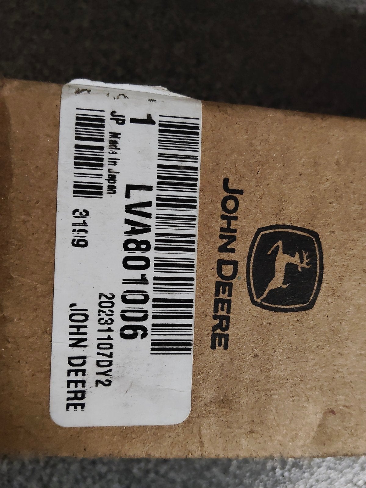 John Deere LVA801006, Enlèvement, John Deere