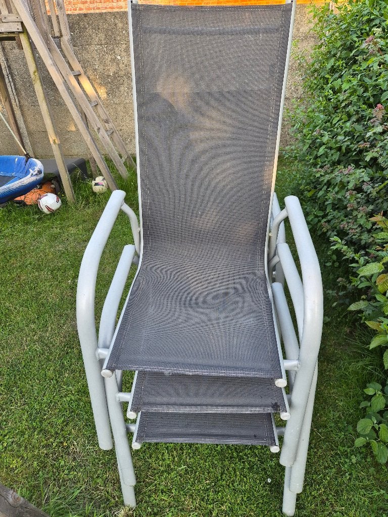 Aluminum tuinstoelen, Ophalen, Gebruikt, Aluminium, Stapelbaar