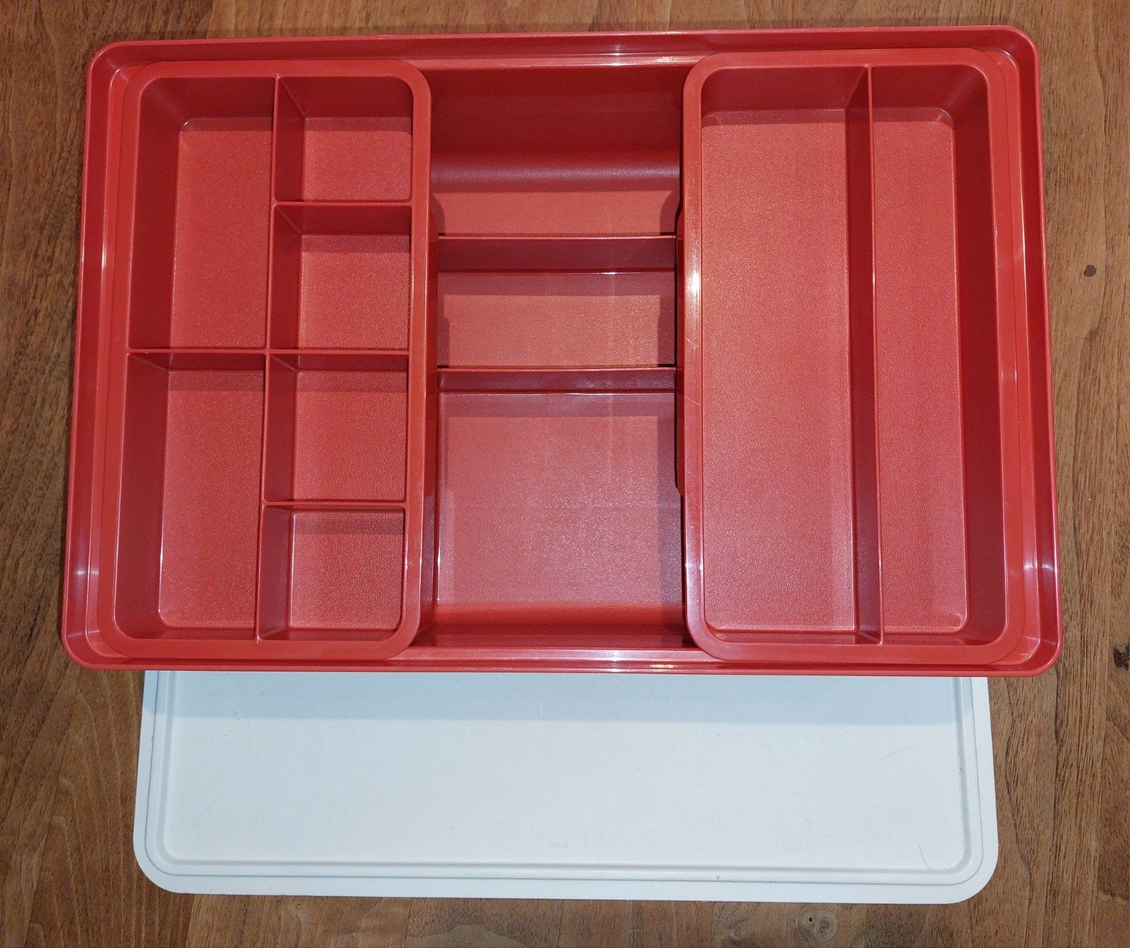 Tupperware - grote naaidoos, Huis en Inrichting, Ophalen of Verzenden, Nieuw, Oranje, Bewaardoos