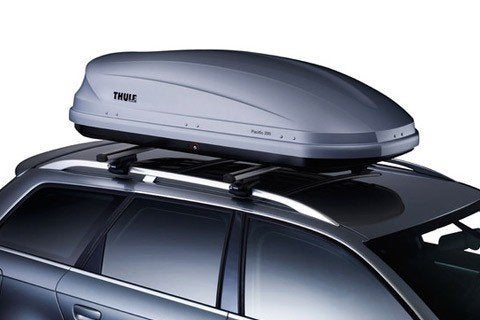 Thule dakkoffer TE HUUR, Autos : Divers, Coffres de toit, Comme neuf, Enlèvement