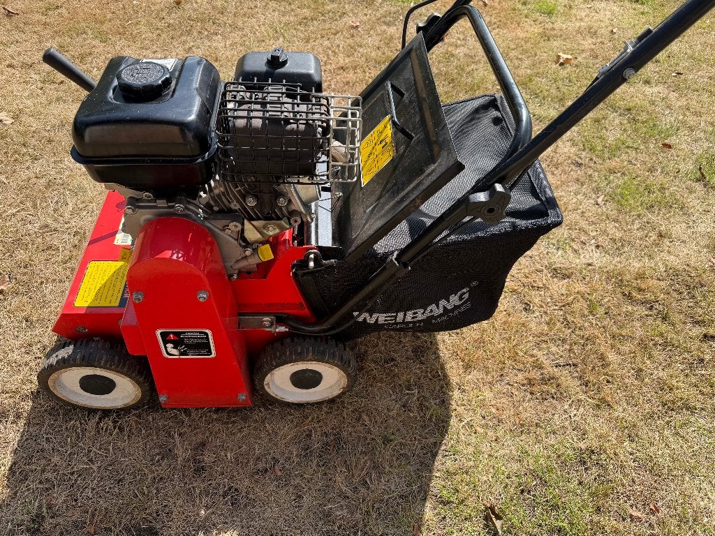 Weibang WB384RB professionele benzine-verticuteermachine, Enlèvement, Comme neuf, Essence, Weibang