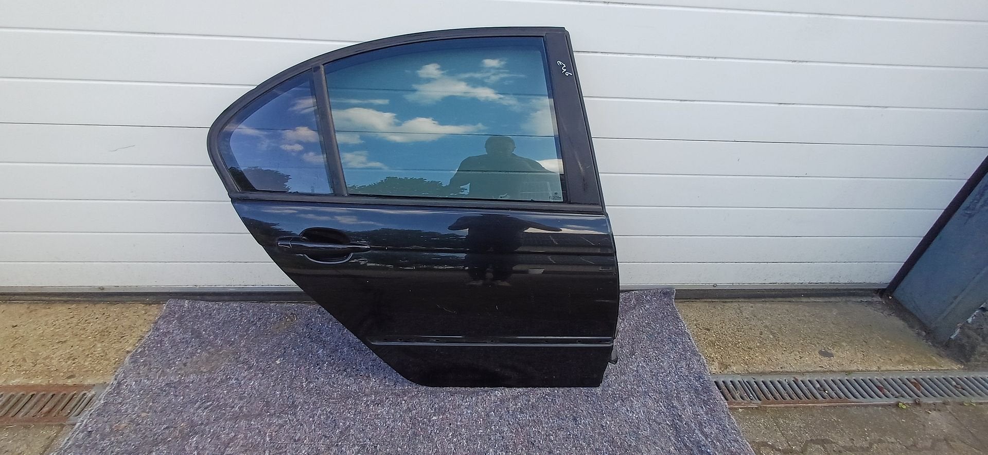 BMW 3-serie E46 Deur Portier RA Rechtsachter Black Sapphire, Gebruikt, -, Deur, -