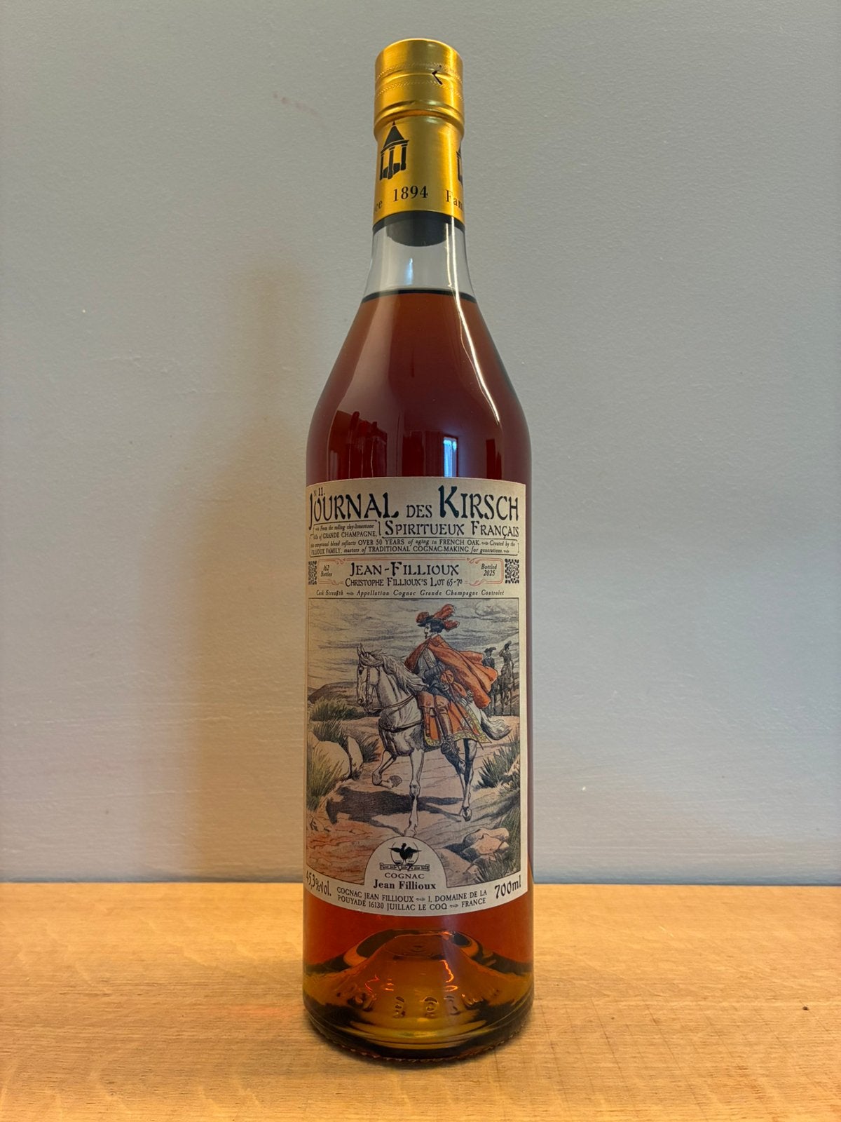 Cognac Grande Champagne Jean Fillioux 1965/70, Enlèvement ou Envoi, Neuf, Champagne