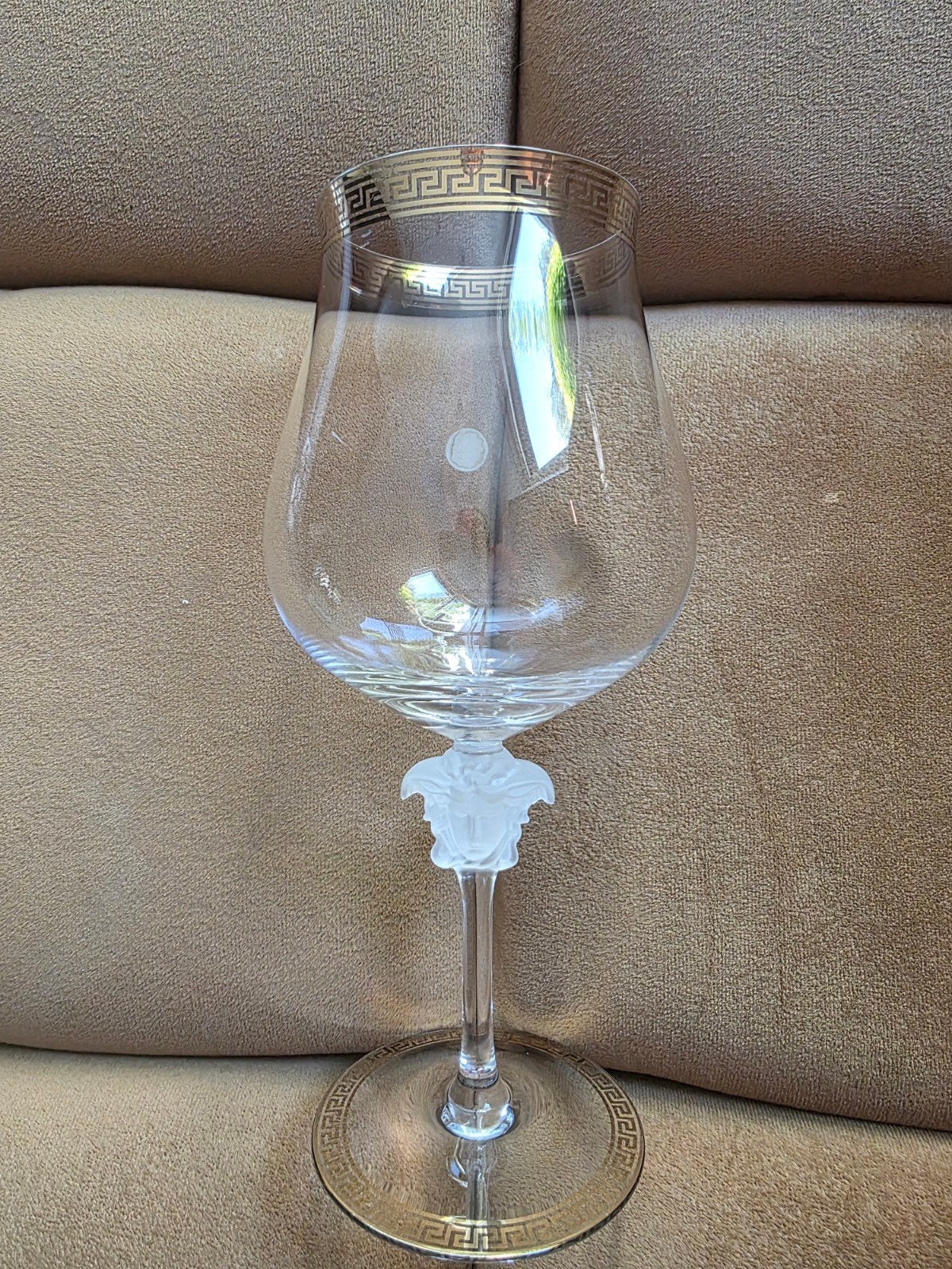 Versace wijnglas, Verzamelen, Glas en Drinkglazen, Ophalen
