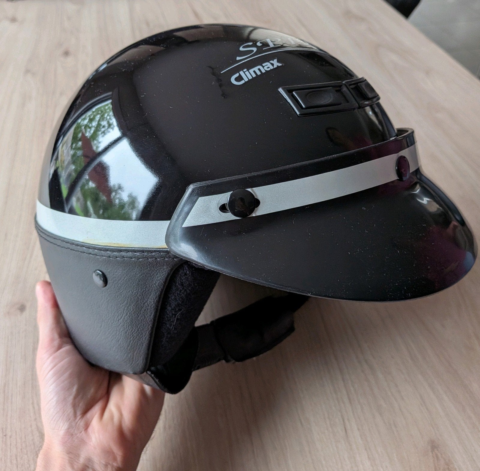 Motorhelm Climax - TS 55 cm 950g, Autres marques, Casque intégral, Enlèvement, S