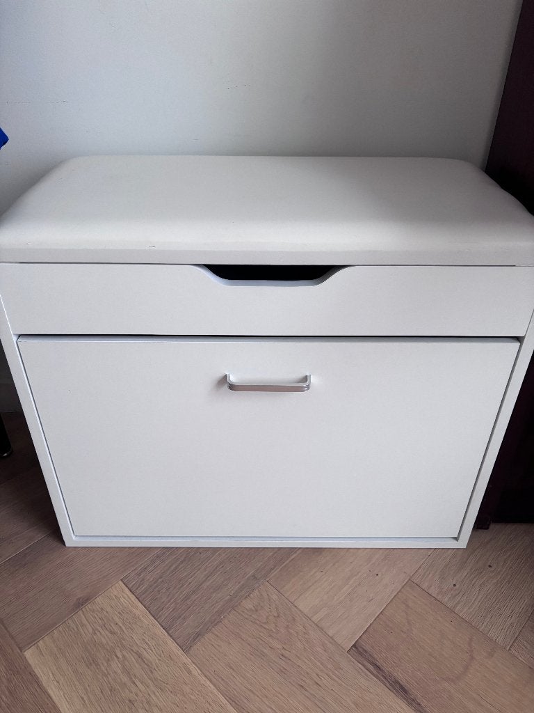 banc avec étagère à chaussures, Enlèvement, Comme neuf