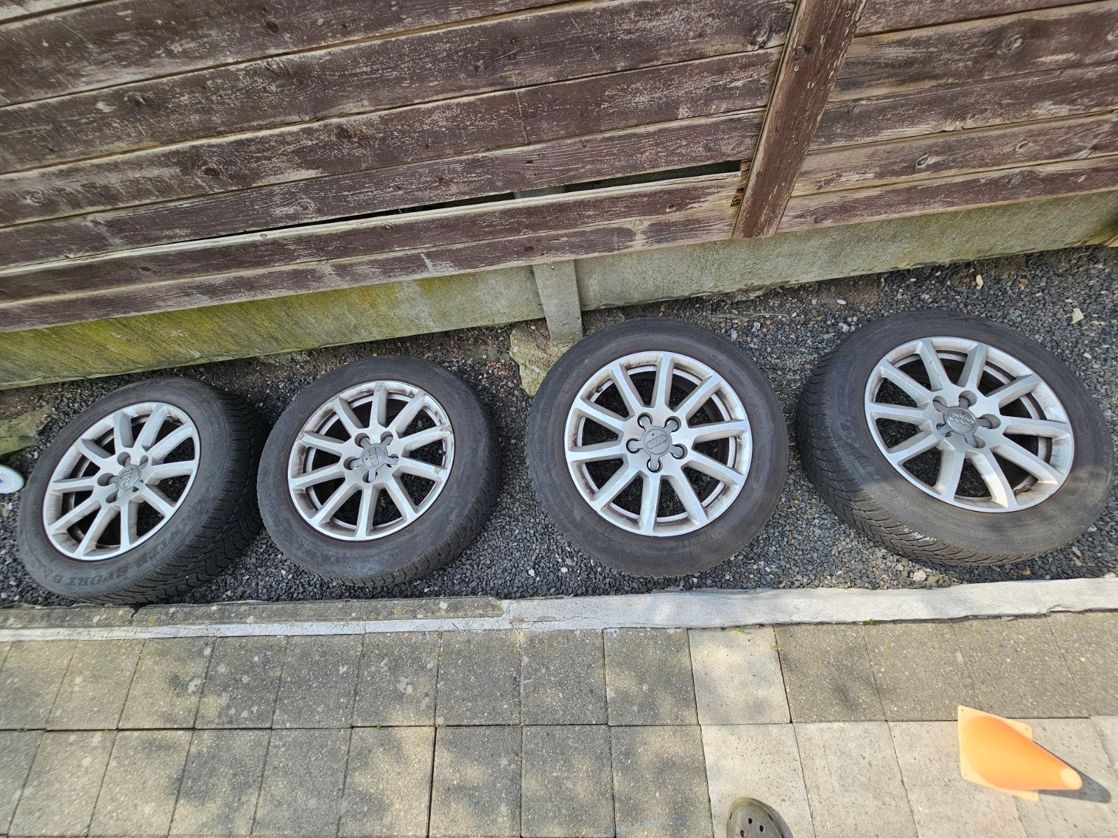 kit hiver audi A4 205 60 16 5x112, Enlèvement, Audi