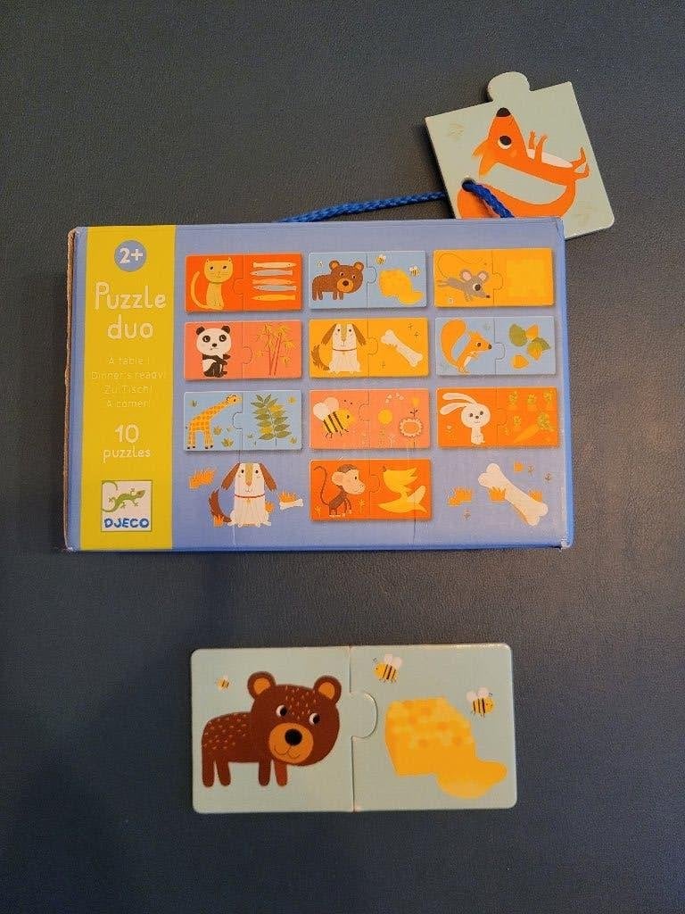 Puzzel duo Djeco, Enlèvement ou Envoi, 10 à 50 pièces, Utilisé, 2 à 4 ans