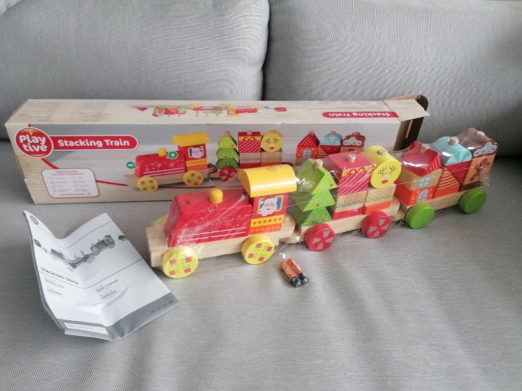 Train à empiler en bois Playtive - Complet avec boîte, Enfants & Bébés, Jouets | Jouets en bois, Enlèvement ou Envoi, Neuf, Jouet à Rouler ou à Bascule