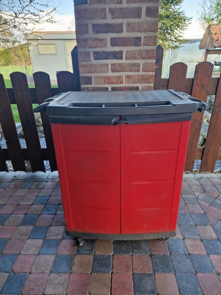 Kunststoffen opbergkoffer., Ophalen