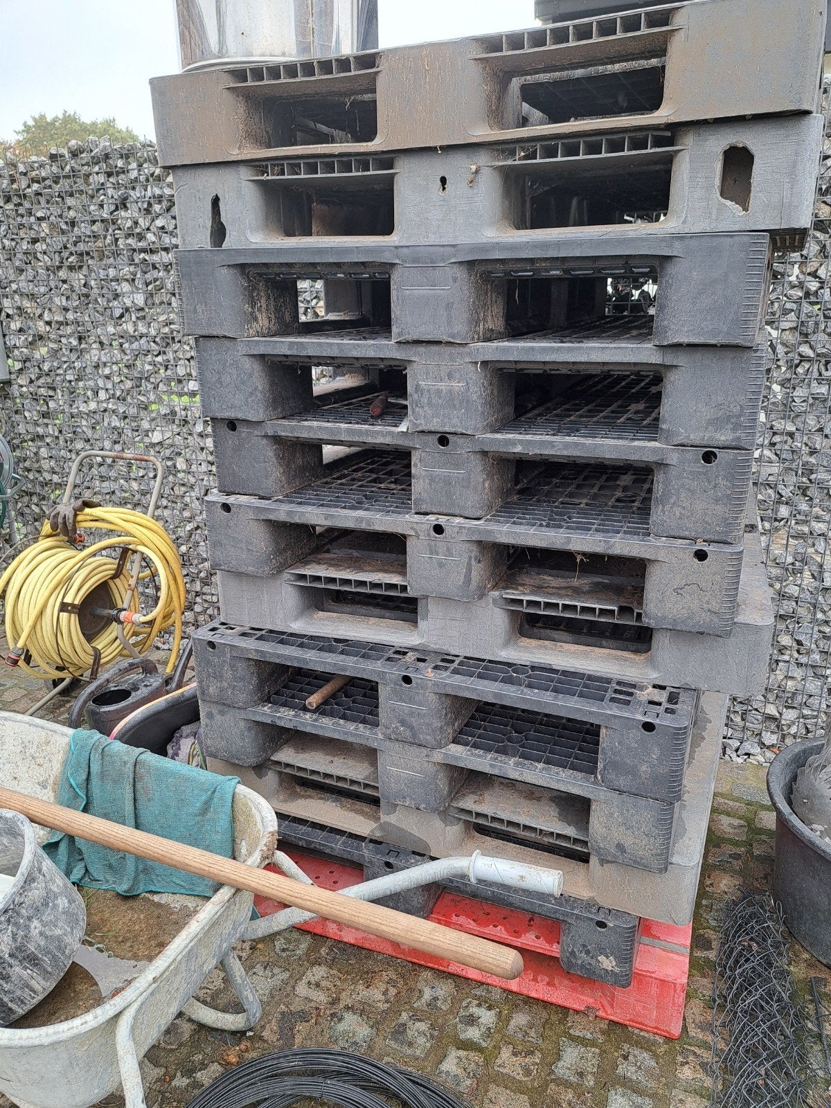 te koop palletten, Ophalen