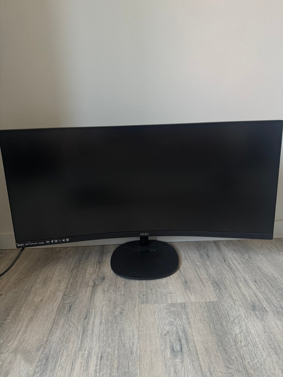 MSI PRO MP341CQ 34” Curved Ultrawide QHD Monitor, Ophalen, VA, Zo goed als nieuw, DisplayPort