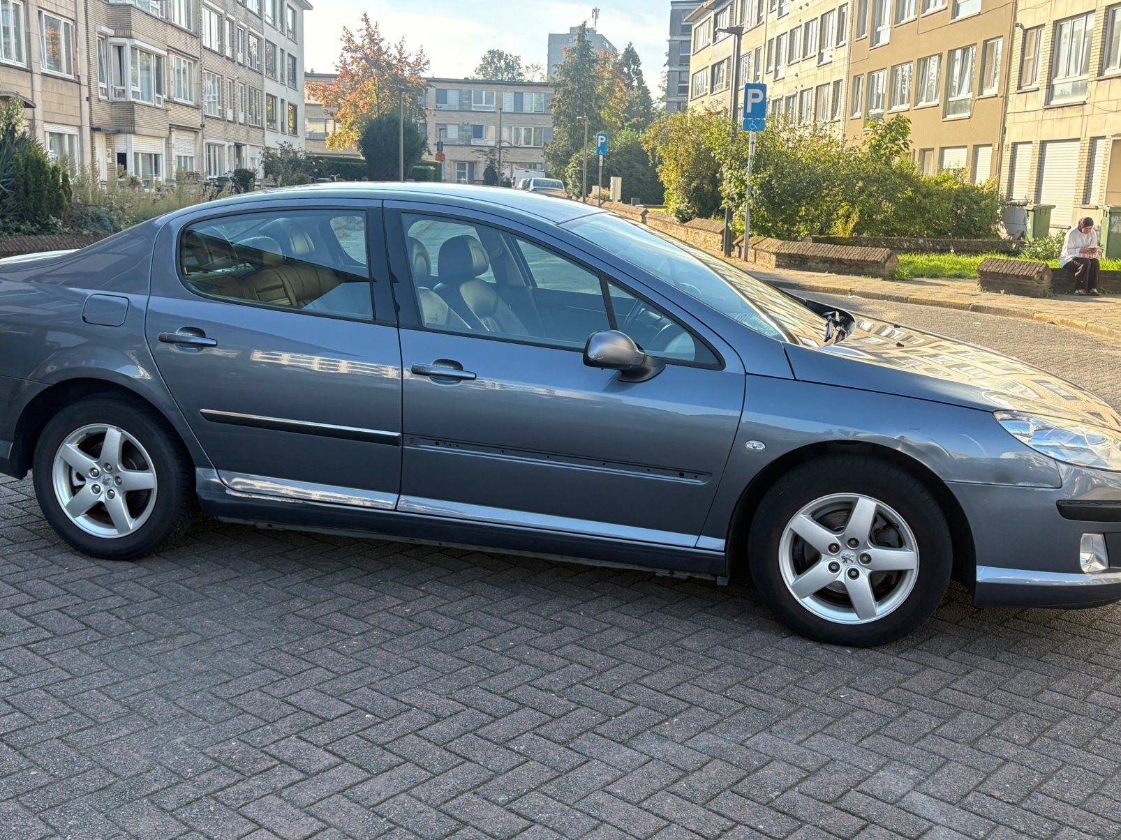 Peugeot 407. 1.8. Benzine 163.000 km, Autos, Cuir, Achat, 4 portes, Entreprise