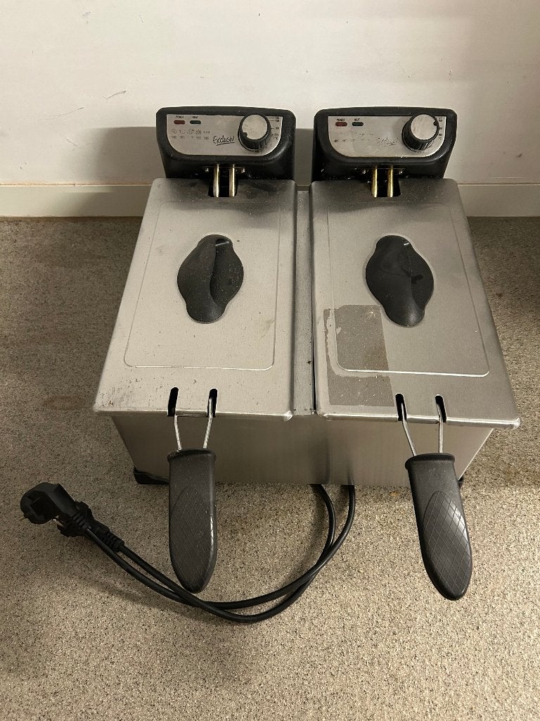 Exclusiv FT101 friteuse, Elektronische apparatuur, Frituurpannen, Ophalen, Gebruikt, Duo-friteuse