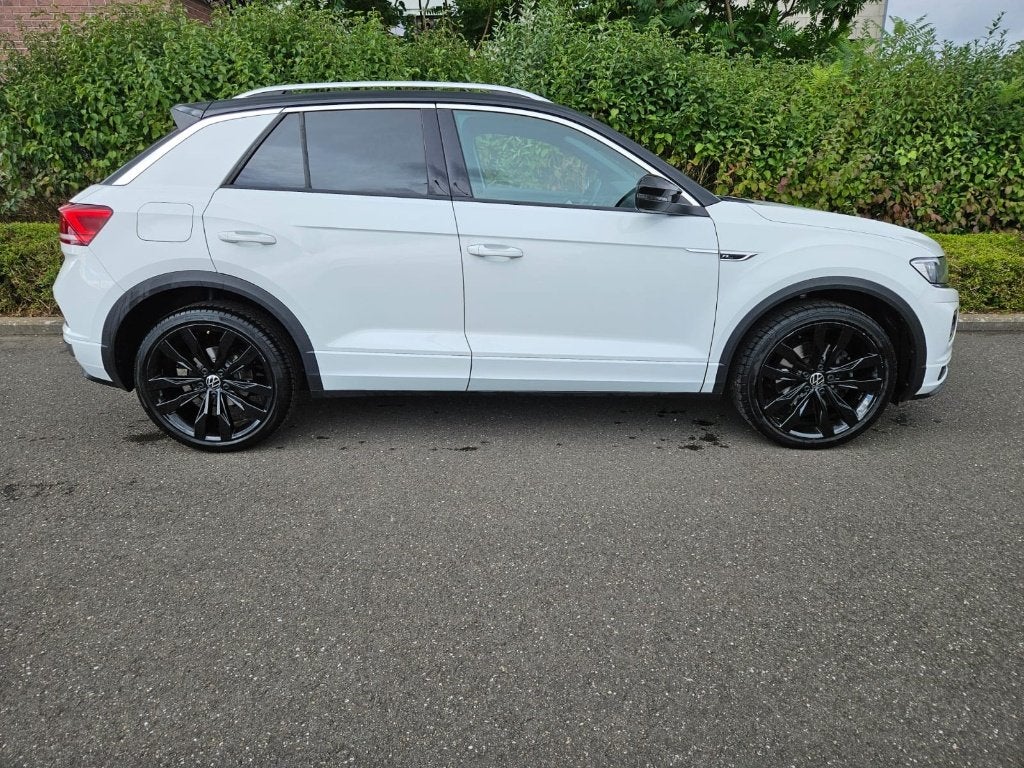 Volkswagen T-Roc 1.5 TSI R-LINE DSG ️CLIM GPS TOIT PANO, Auto's, Automaat, 1498 cc, 4 cilinders, Wit