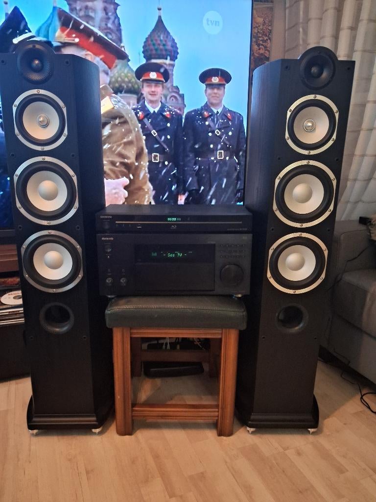 AV RECEIVER  ONKYO TX RZ820 + BD-SP309 + TAGA HARMONY, Ophalen, 7.1-systeem, Blu-ray-speler, 70 watt of meer