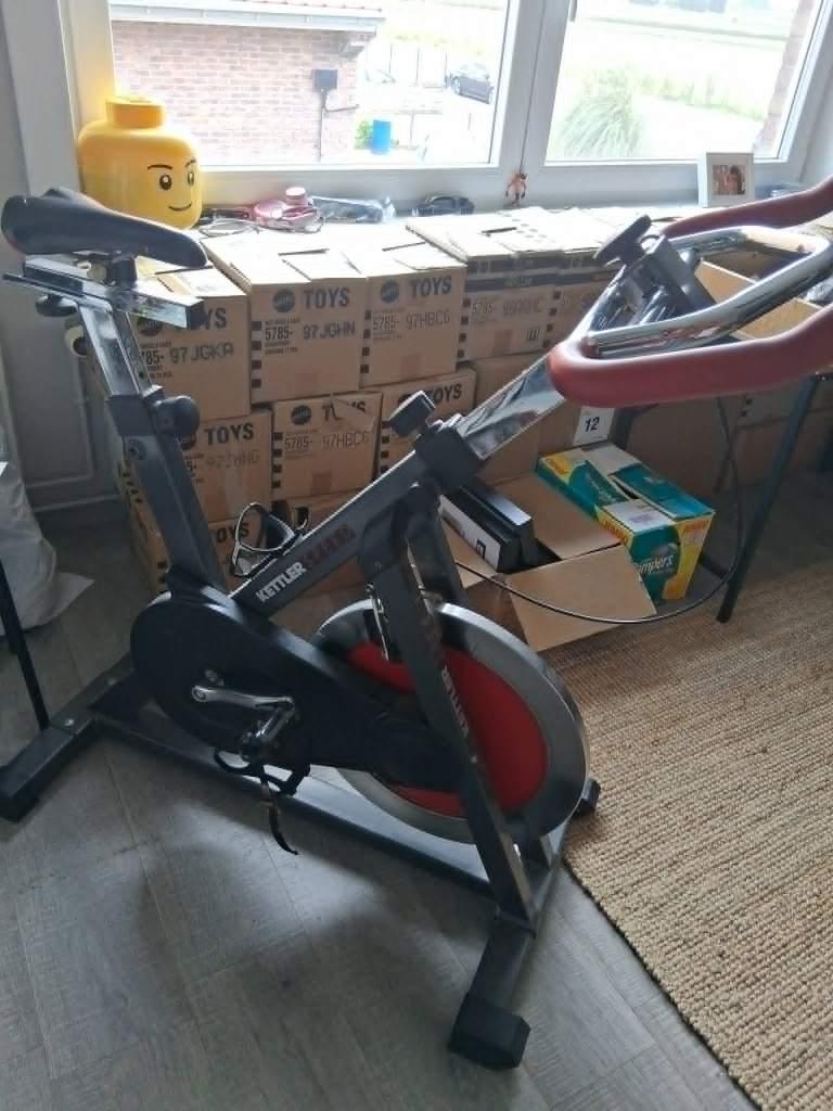 Spinningfiets Kettler, Ophalen, Gebruikt, Benen, Spinningfiets