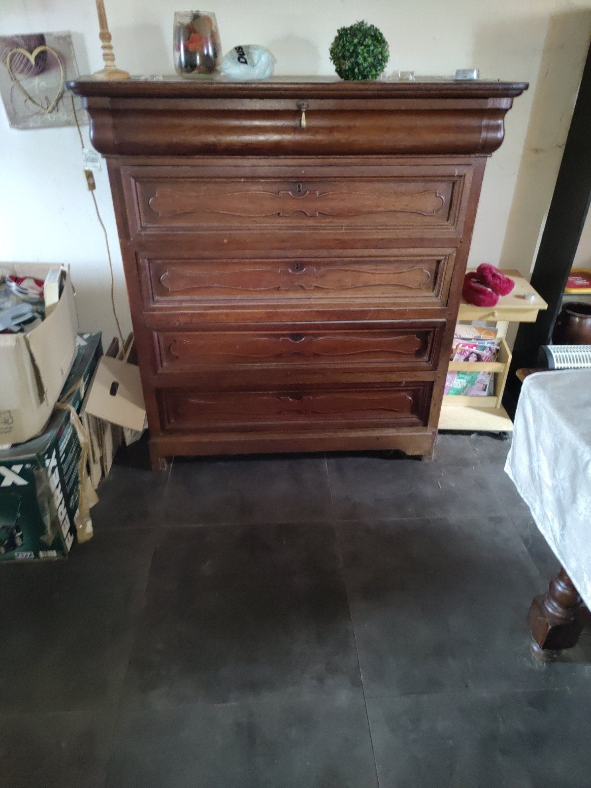 commode teinte brune, Maison & Meubles, Enlèvement, Utilisé