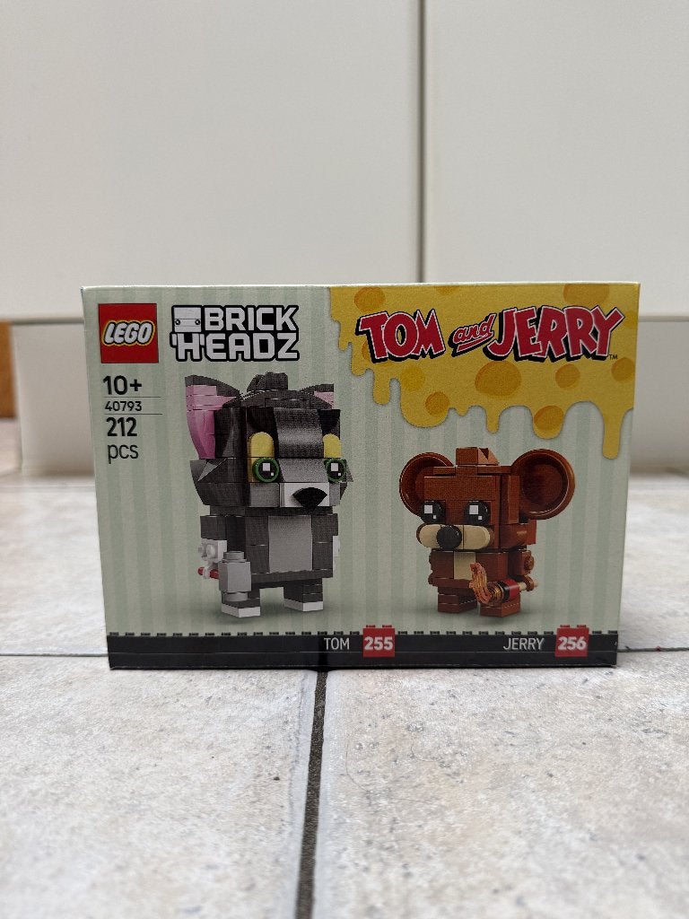 Lego 40793 - Brickheadz - 255 Tom & 256 Jerry, BrickHeadz, Lego, Nieuw, Ophalen of Verzenden