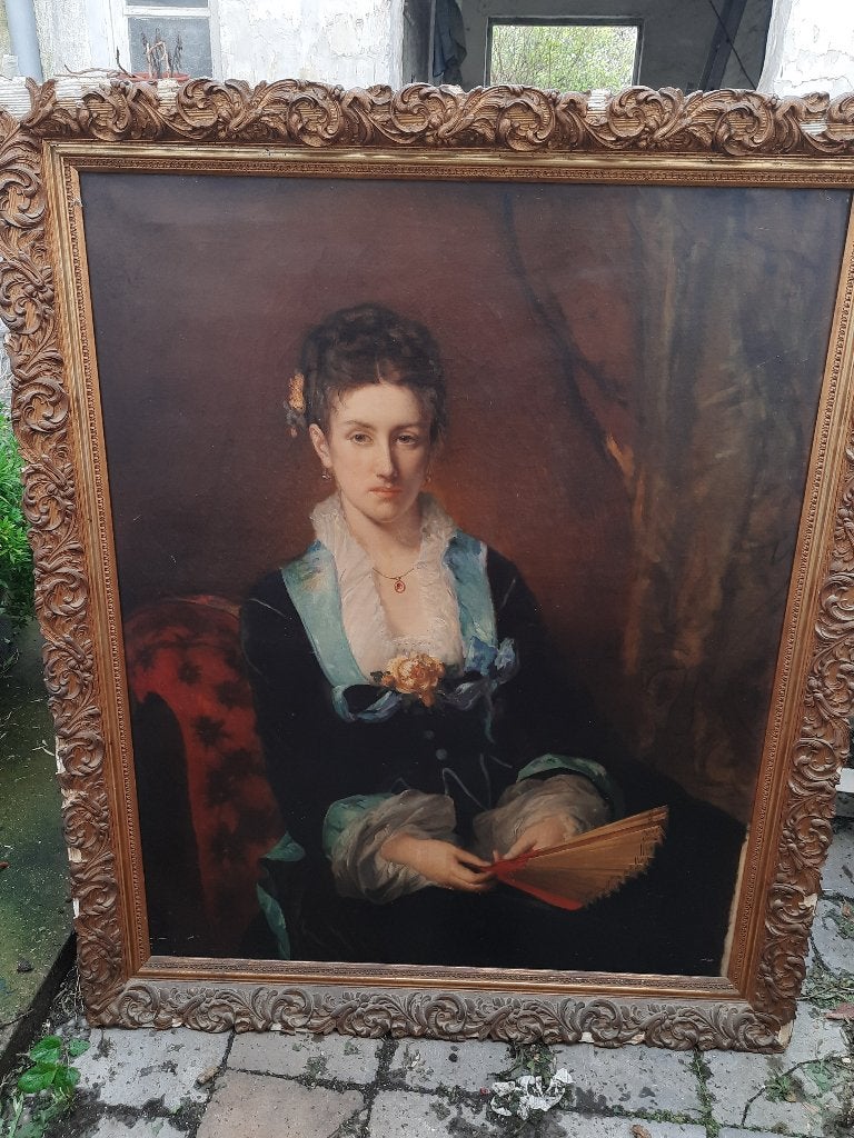 Portaels, Antiek en Kunst, Ophalen, Schilderij, Overige technieken