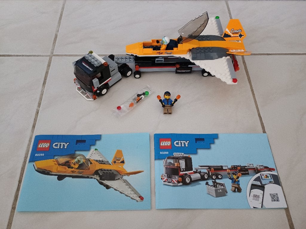 Lego City Vliegshowjettransport 60289, Kinderen en Baby's, Speelgoed | Duplo en Lego, Ophalen, City, Lego, Zo goed als nieuw
